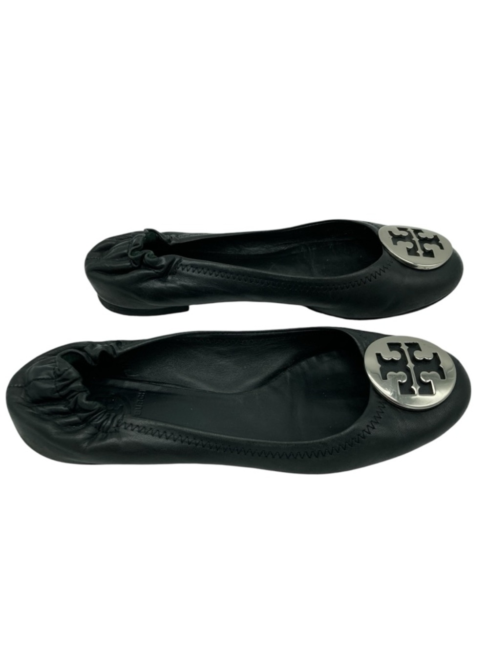 Tory Burch Reva Leather Ballet Flats